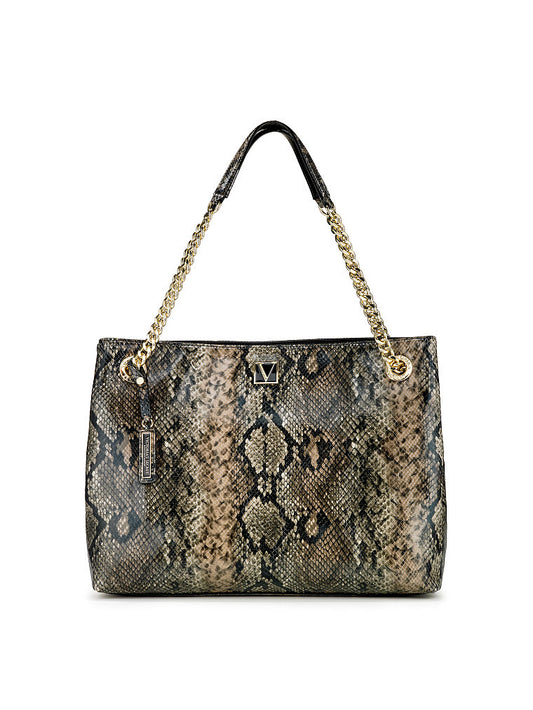 The Victoria Shoulder Tote-Serpiente