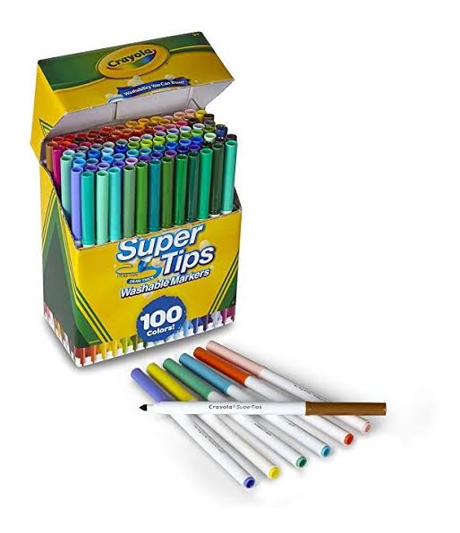 Crayola Súper Tips 100 piezas $599. APARTA Con 100