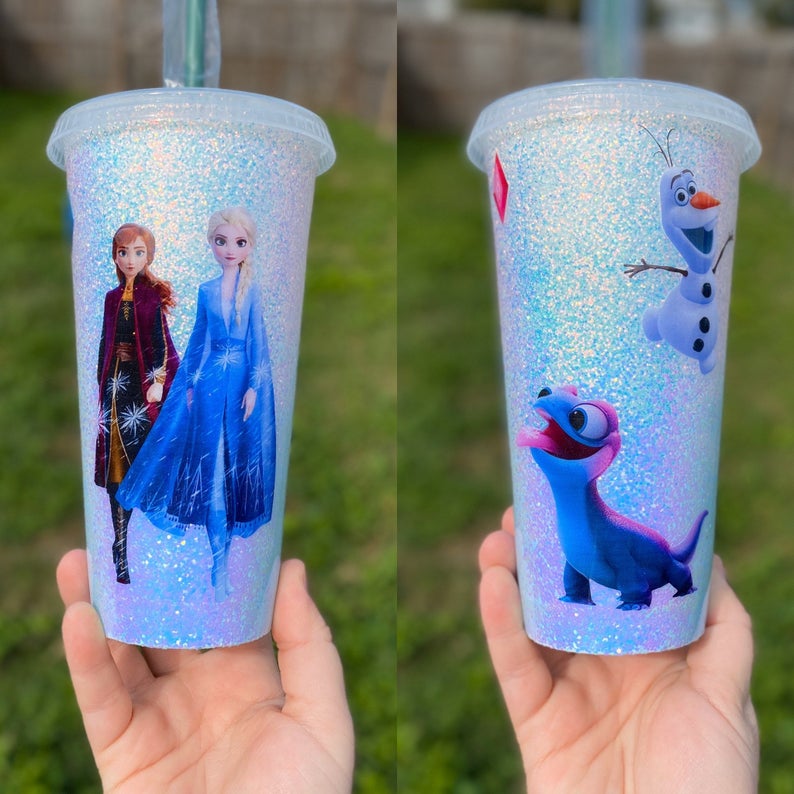 Starbucks x Disney vaso brillos yoda frozen