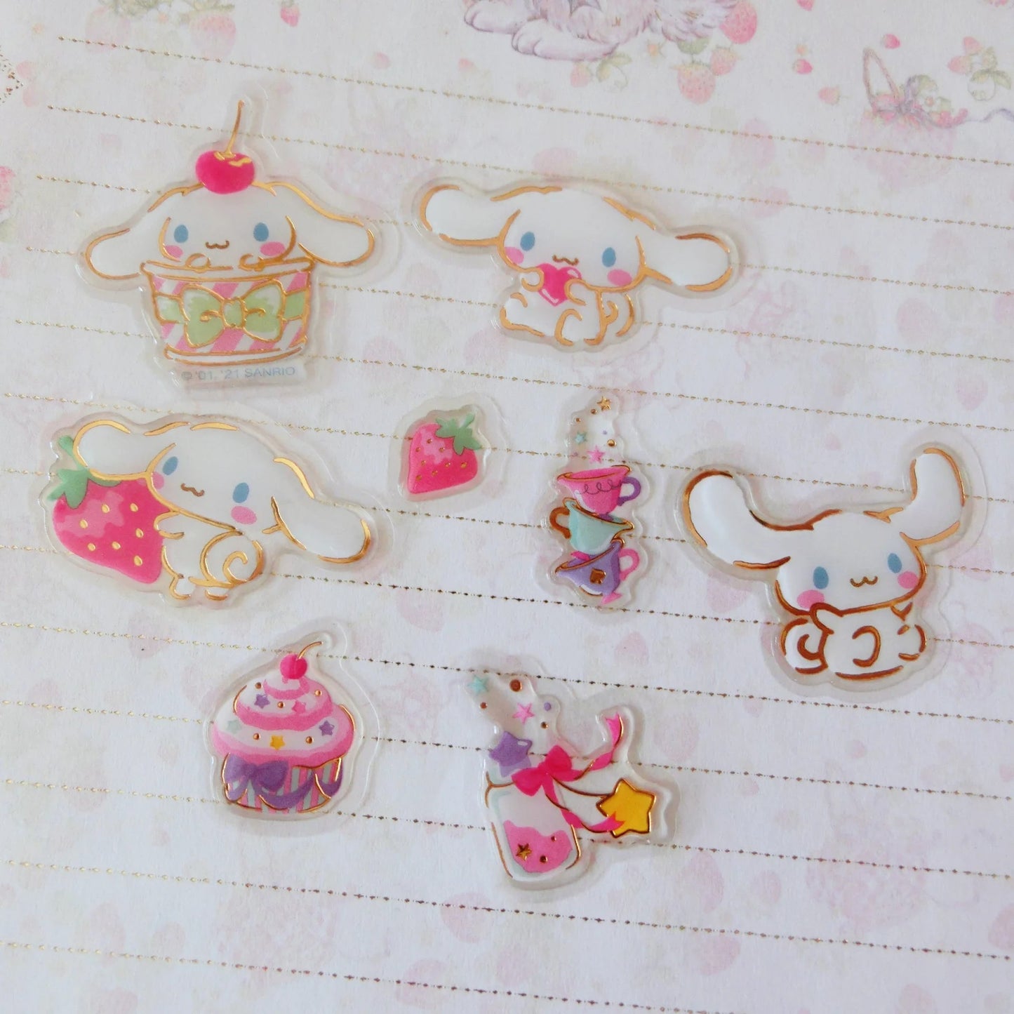 4 Bolsitas Con Stickers Hello Kitty & Friends