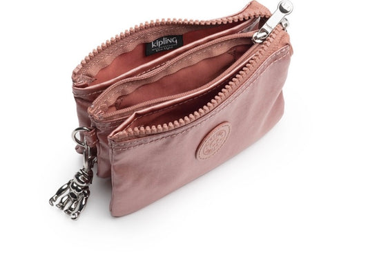Kipling pouch pequeño metálico