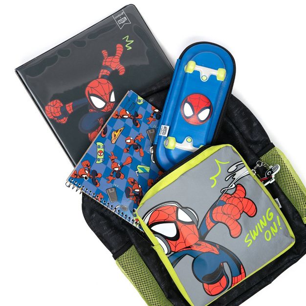 Kids' Backpack Standard Spider-Man Swing On Black - Yoobi™