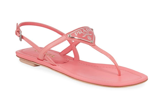 Prada Sandalias Rosas Piel