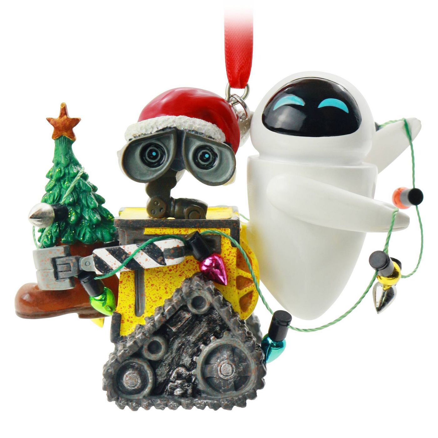 Disney Wall-E envuelto en adorno de luces de cadena