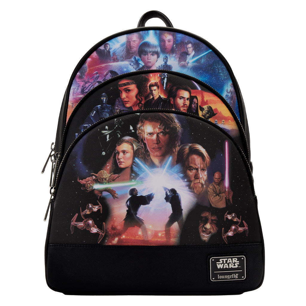 Star Wars Prequel Trilogy Triple Pocket Mini Backpack