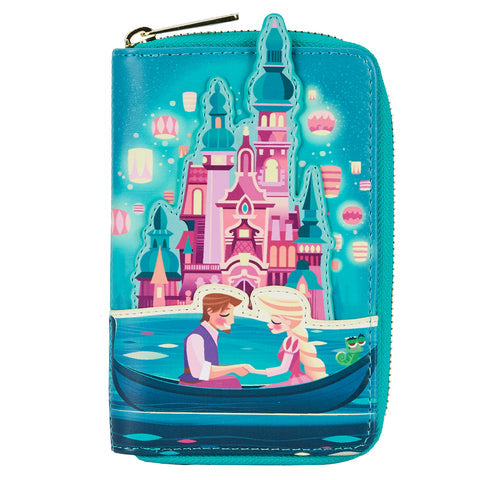 Tangled Rapunzel Castle Glow in the Dark Zip Around Wallet