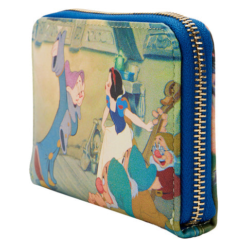 Snow White Scenes Zip Around Wallet