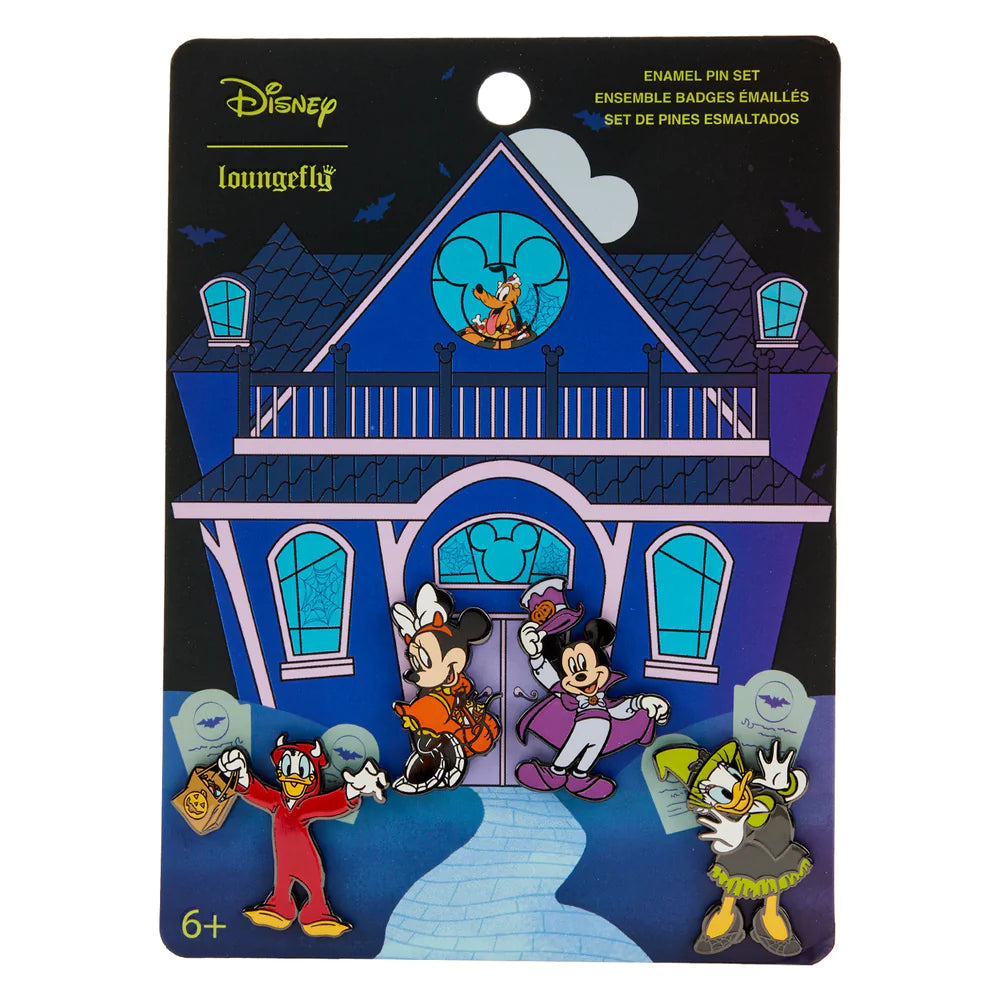 Mickey and Friends Halloween 4pc Pin Set