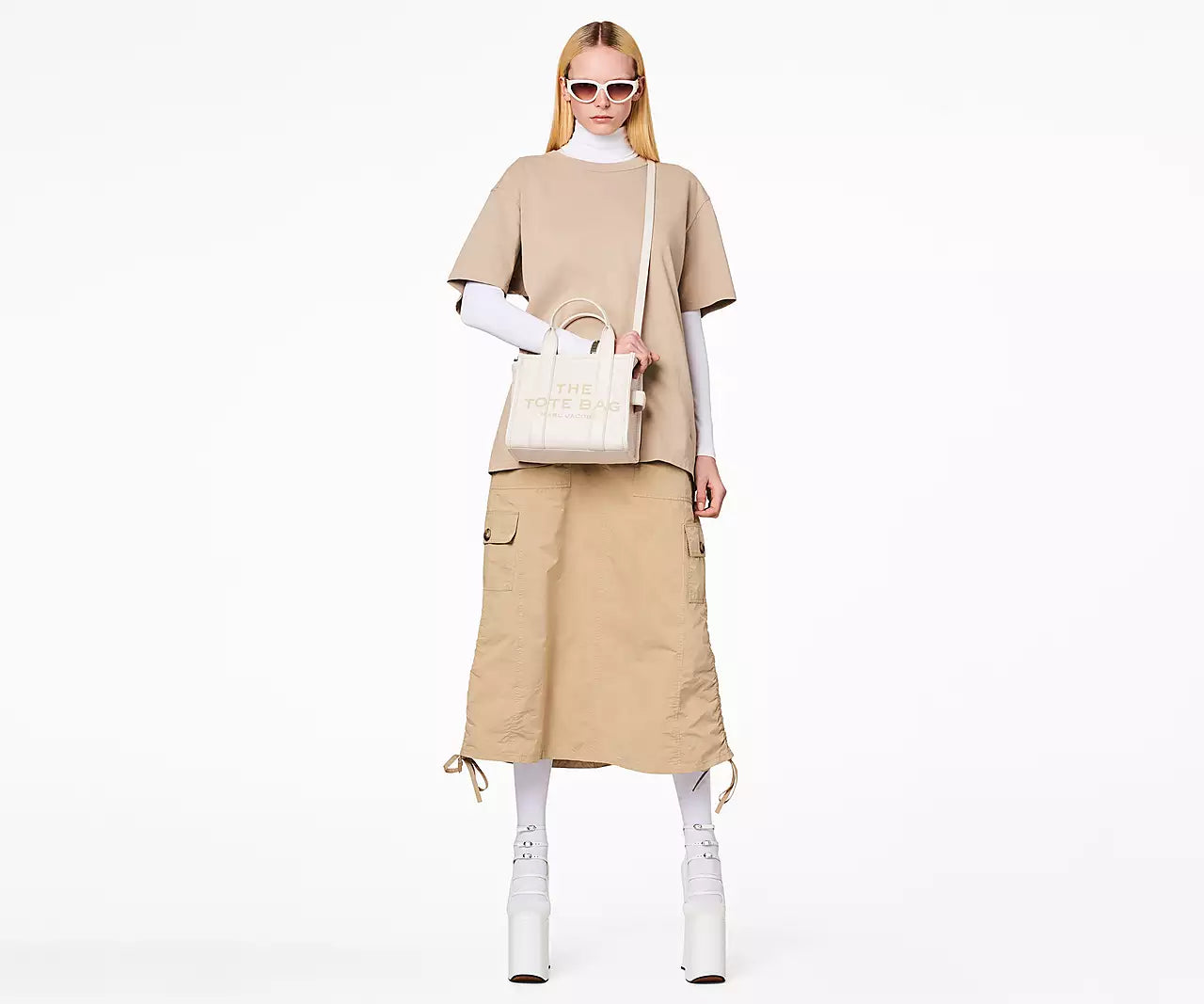THE LEATHER MINI TOTE BAG- Cotton