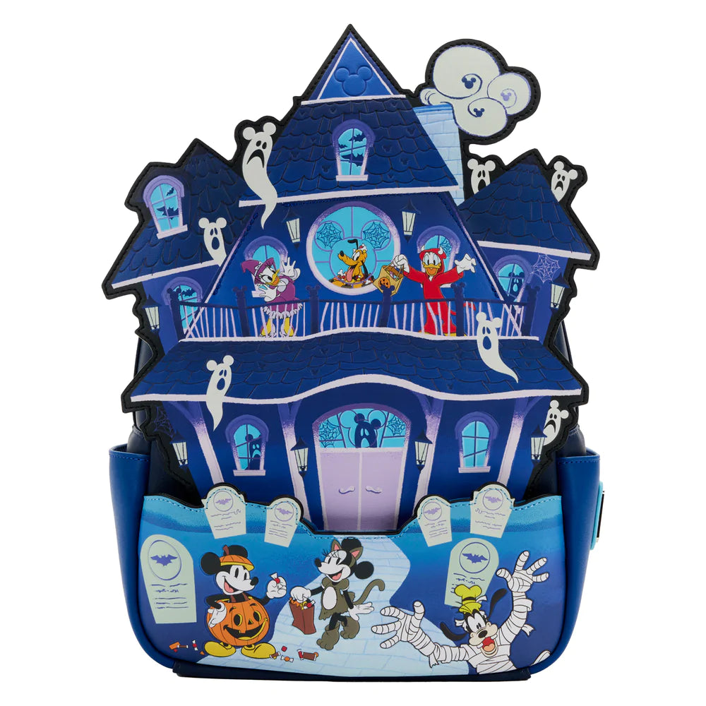 Exclusive - Mickey and Friends Halloween Glow Haunted House Mini Backpack