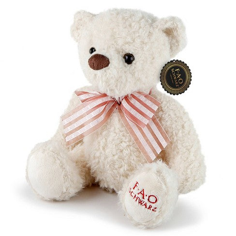FAO Schwarz Adopt-A-Pets Beige Bear 10" Stuffed Animal