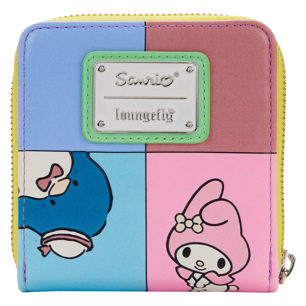 Hello Kitty and Friends Color Block Zip Around Wallet