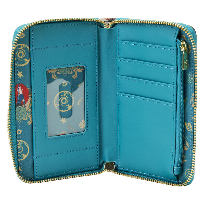 Brave Princess Scenes Zip Around Wallet