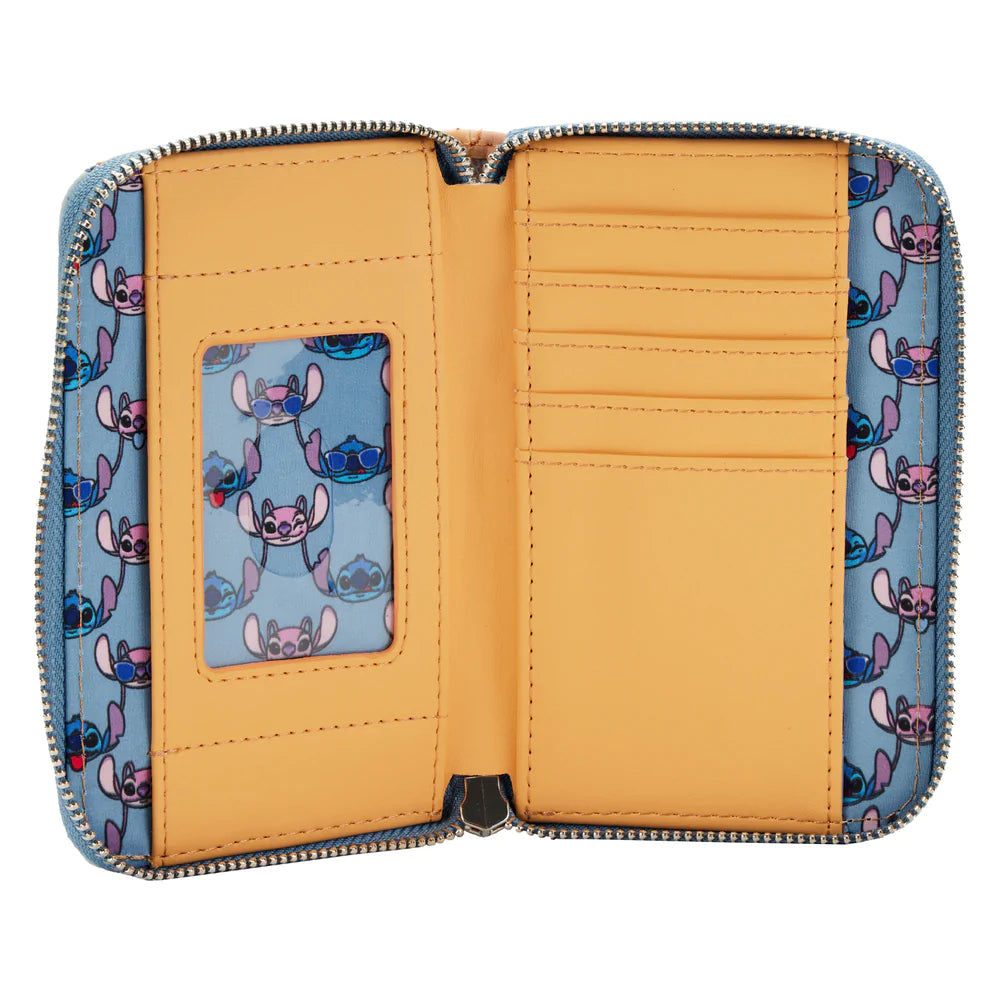 Lilo & Stitch Angel and Stitch Snow Cone Date Zip Around Wallet