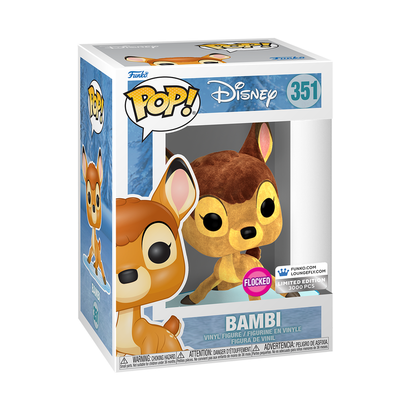 Limited Edition Bundle Exclusive - Bambi on Ice Lenticular Mini Backpack and Pop! Bambi (Flocked)