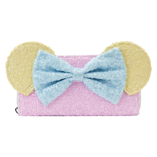 Limited Edition Exclusive - Minnie Mouse Pastel Sequin Zip Around Wallet