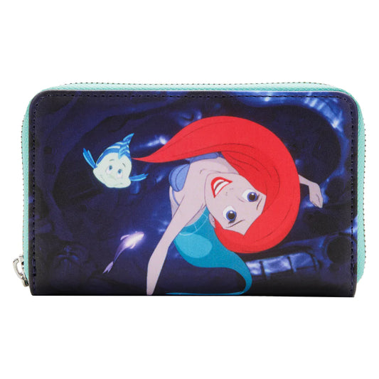 The Little Mermaid Princess Scenes Zip Around Wallet