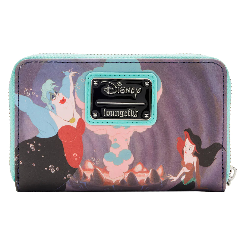 The Little Mermaid Princess Scenes Zip Around Wallet