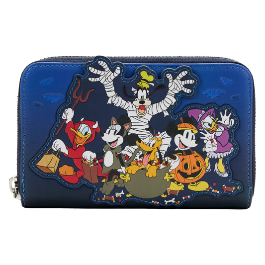 Exclusive - Mickey and Friends Halloween Haunted House Zip Around Wallet