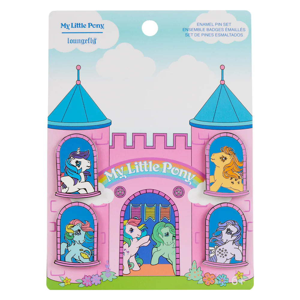 My Little Pony Castle Windows 4pc Pin Set