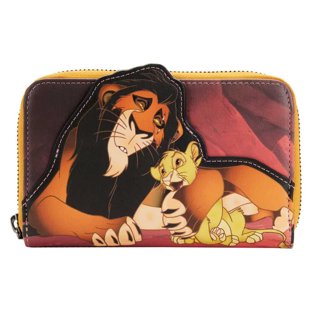 Lion King Scar Villains Scene Zip Around Wallet