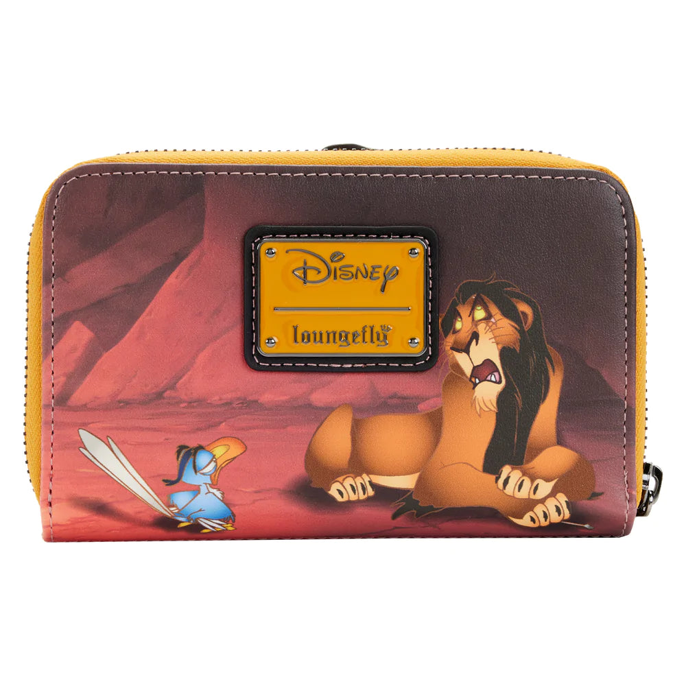 Lion King Scar Villains Scene Zip Around Wallet