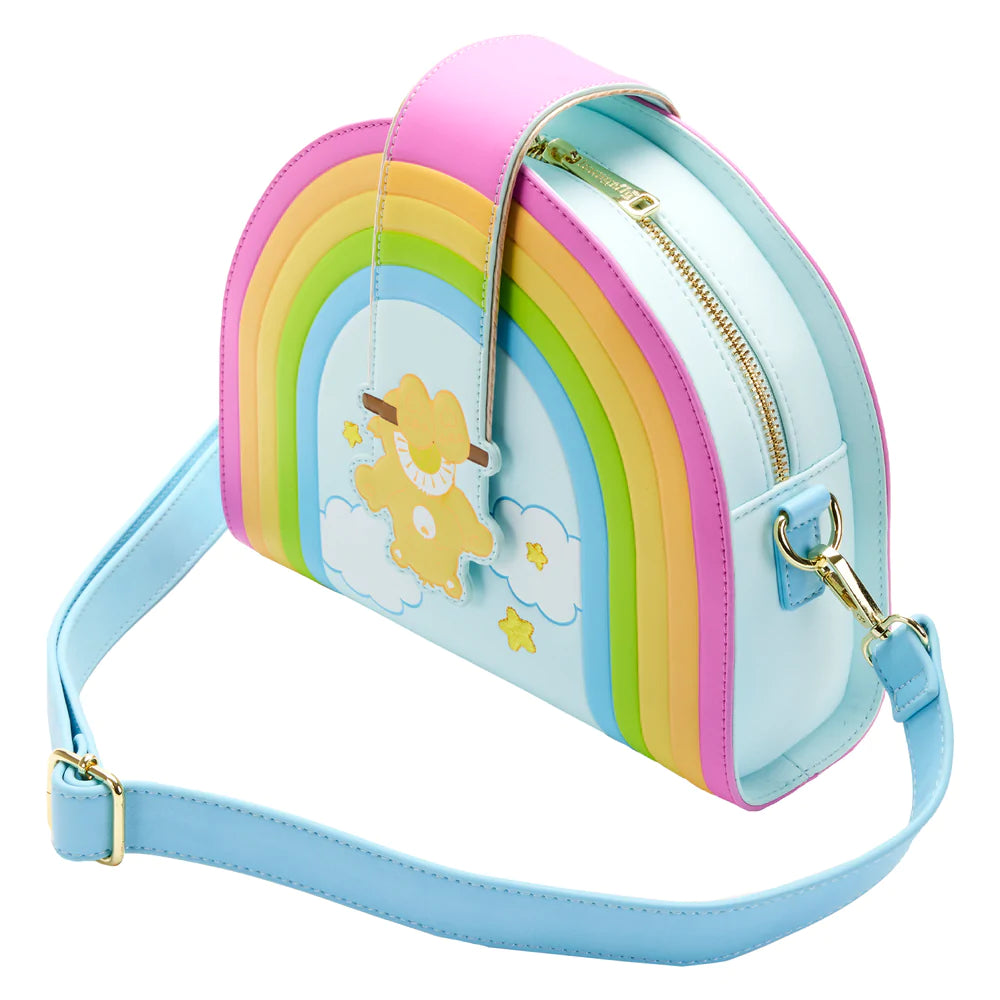 Care Bears Funshine Bear Rainbow Swing Crossbody Bag