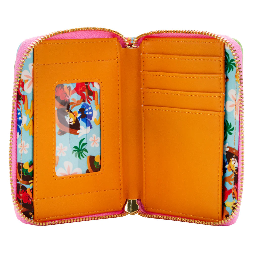 Exclusive - Three Caballeros Beach Scene Zip Around Wallet