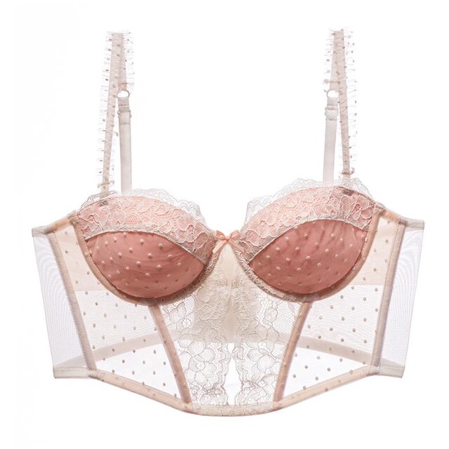 Corsé tipo Bralette Rosa