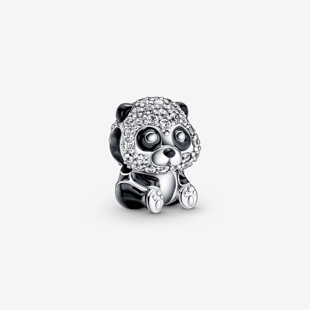 Sparkling Cute Panda Charm