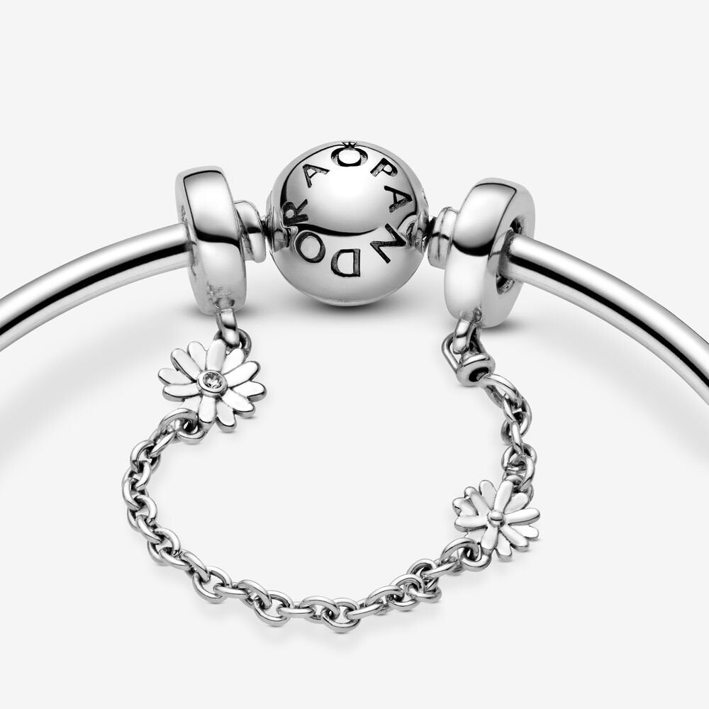 Daisy Flower Safety Chain Charm