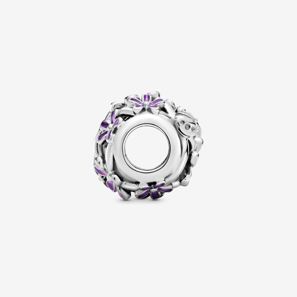 Openwork Purple Daisy Charm