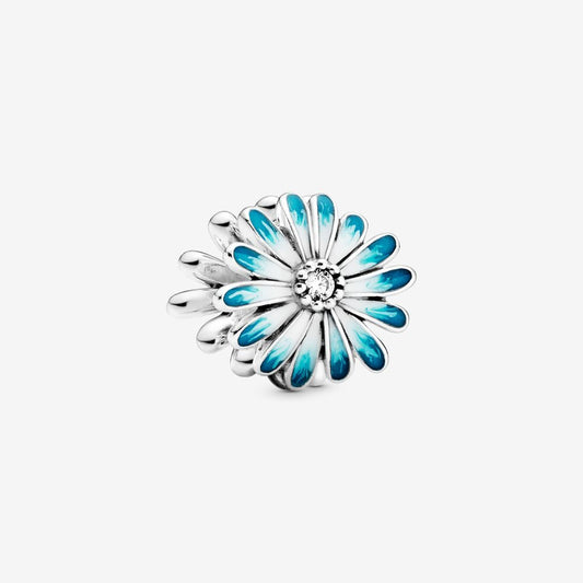 Blue Daisy Flower Charm