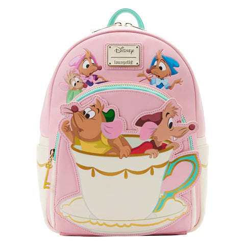 Cinderella Gus and Jaq Teacup Mini Backpack