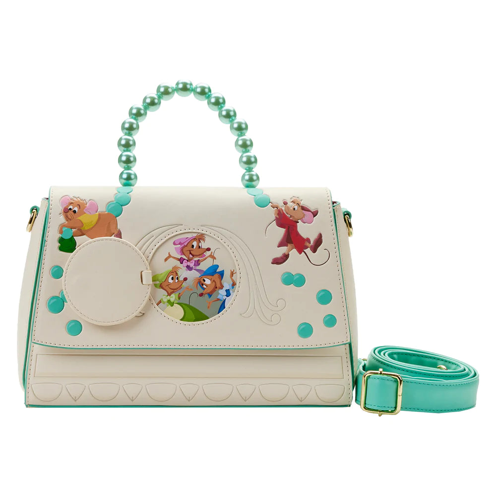 Cinderella Gus and Jaq Bead Handle Crossbody Bag