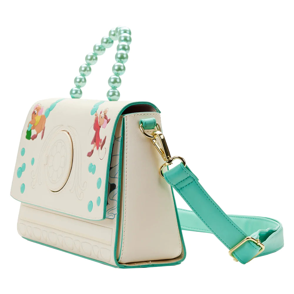 Cinderella Gus and Jaq Bead Handle Crossbody Bag