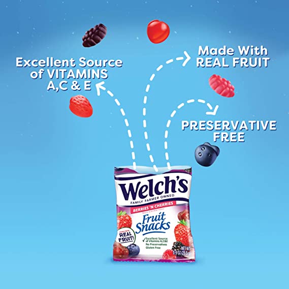 Welch's Fruit - Snack Berries´ N  Cherries Family  Size