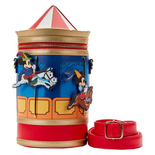 Brave Little Tailor Mickey and Minnie Mouse Carousel Crossbody Bag