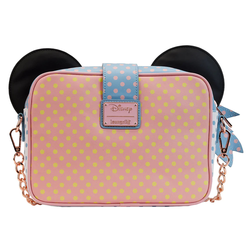 Minnie Mouse Pastel Polka Dot Crossbody Bag