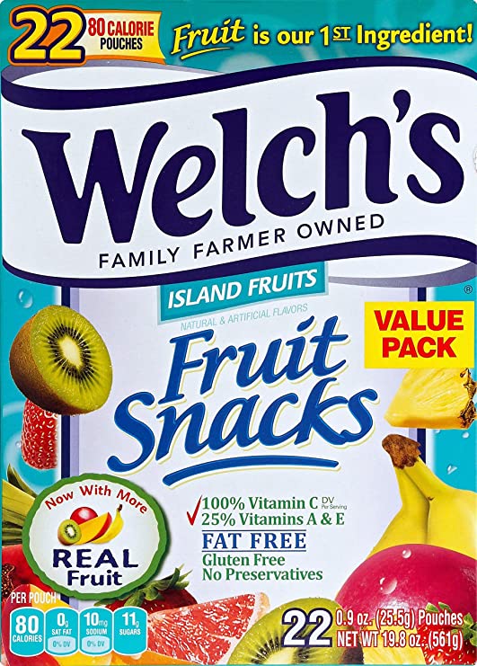 Welch's Fruit- Snacks Island Fruit Value Pack