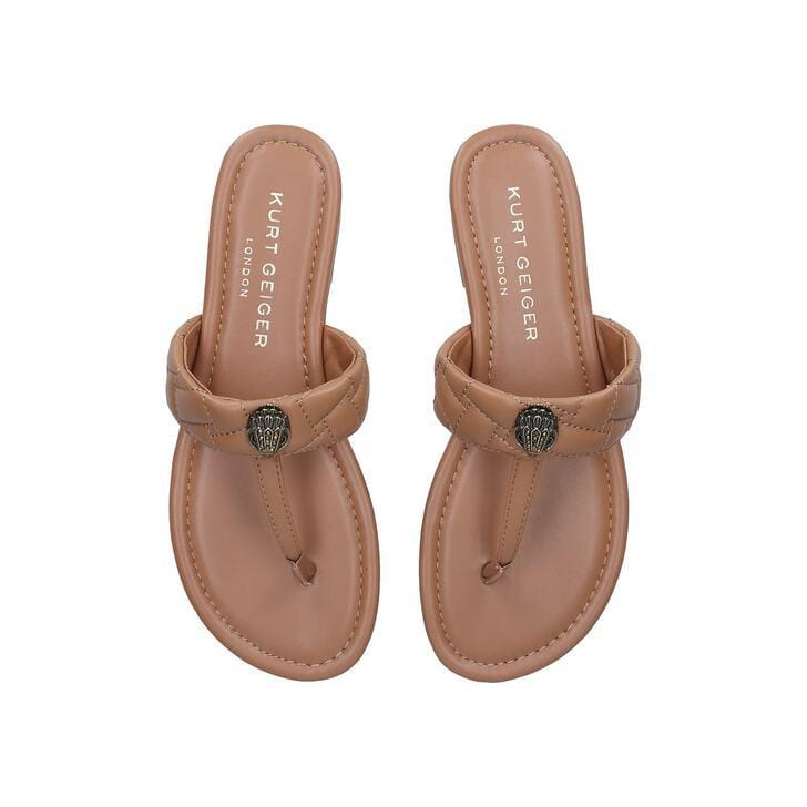 Kurt Geiger Kensington T-Bar Sandal Camel