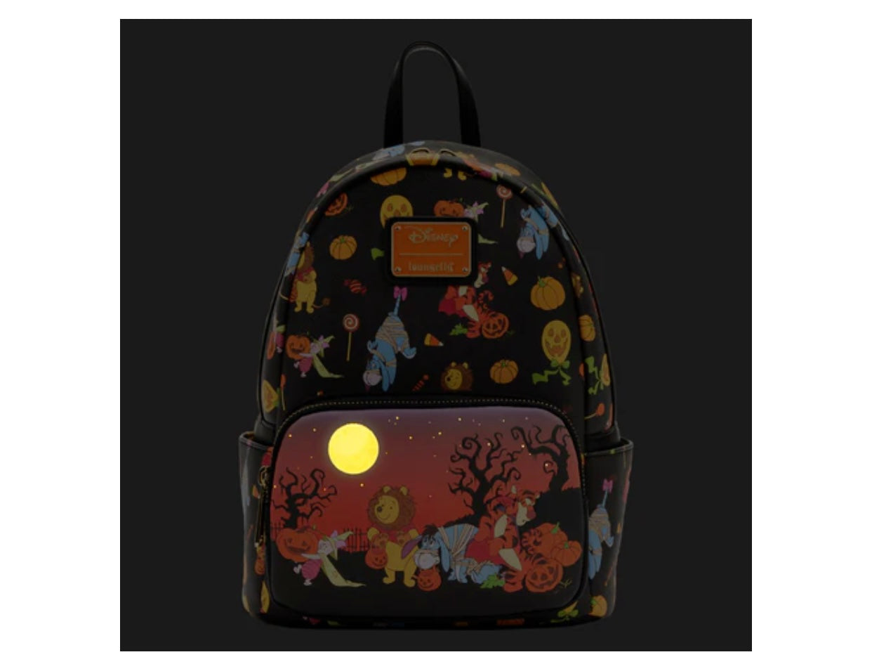 Winnie the Pooh Halloween Group Glow Mini Backpack