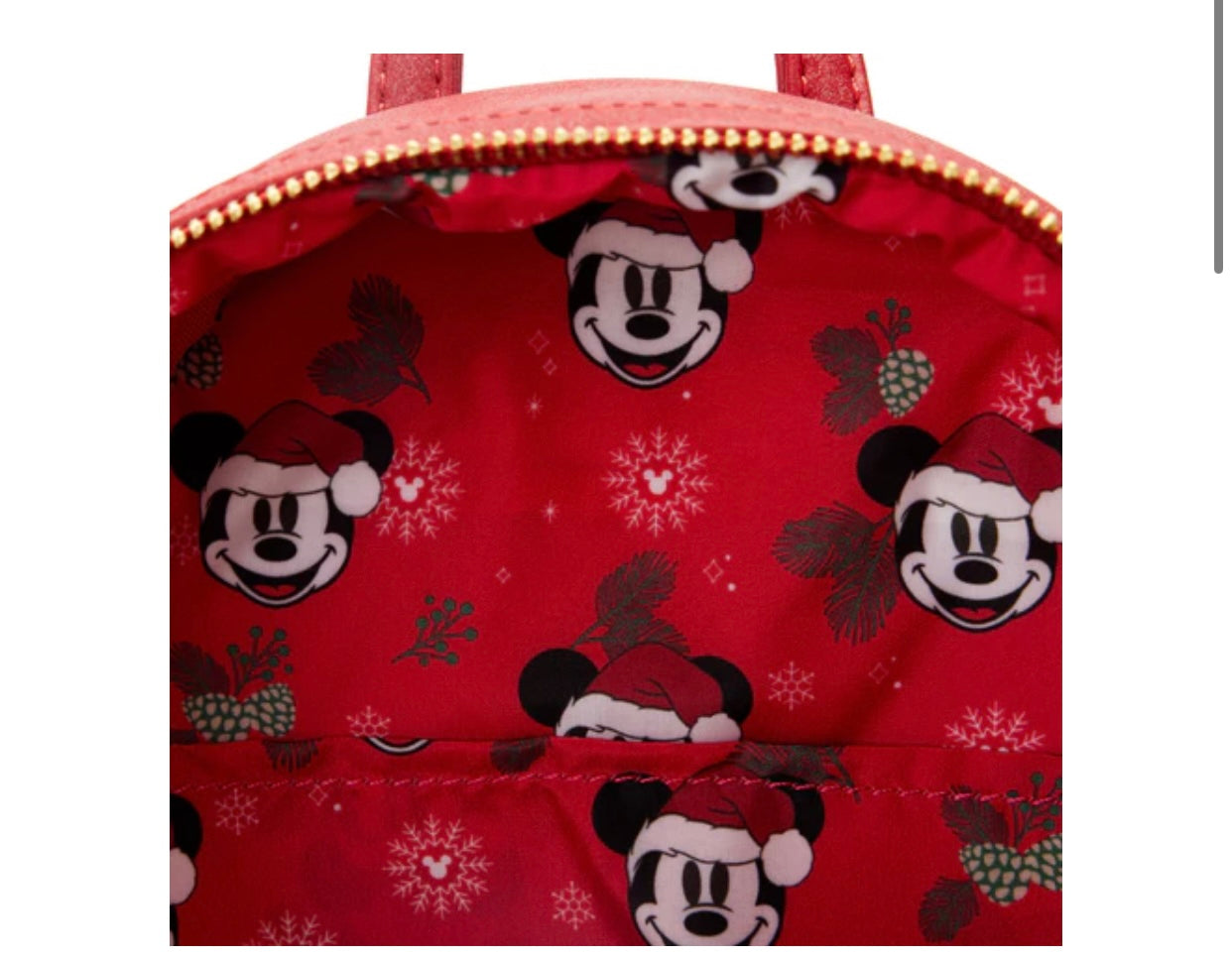 Exclusive - Glitter Mickey Mouse Santa Mini Backpack