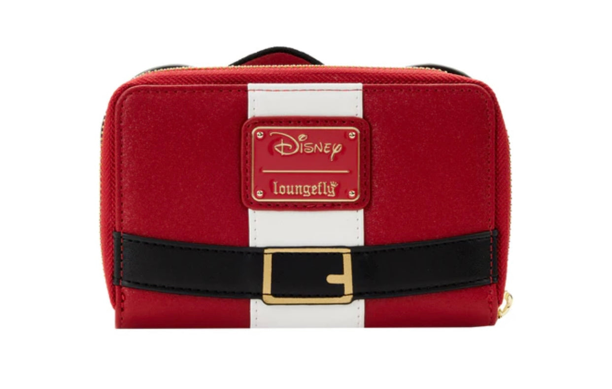 Exclusive - Glitter Mickey Mouse Santa Zip Around Wallet