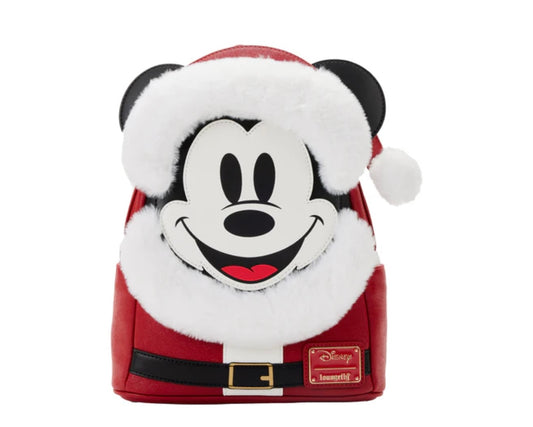 Exclusive - Glitter Mickey Mouse Santa Mini Backpack