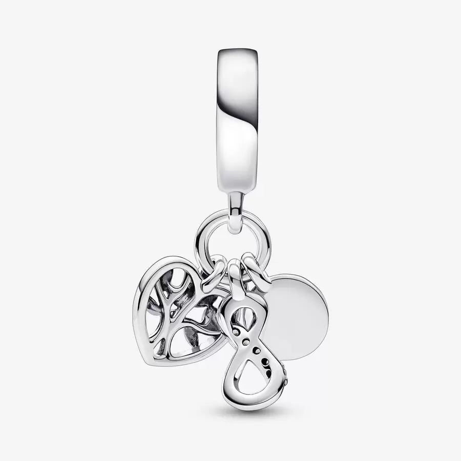 Family Infinity Triple Dangle Charm