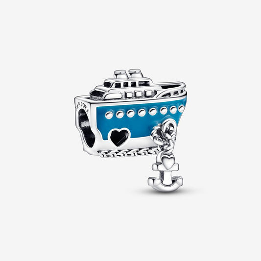 Anchored Cruise Ship Charm