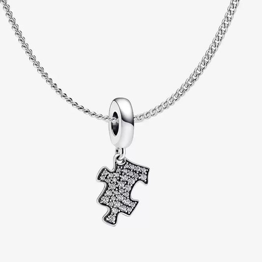 Puzzle Piece Chain Necklace Set