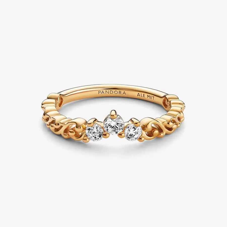 Gold Regal Swirl Tiara Ring