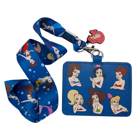 The Little Mermaid Sisters Lanyard with Card Holder